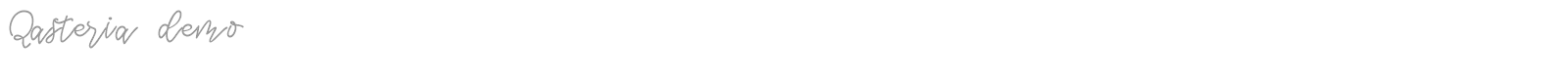 Qasteria font preview